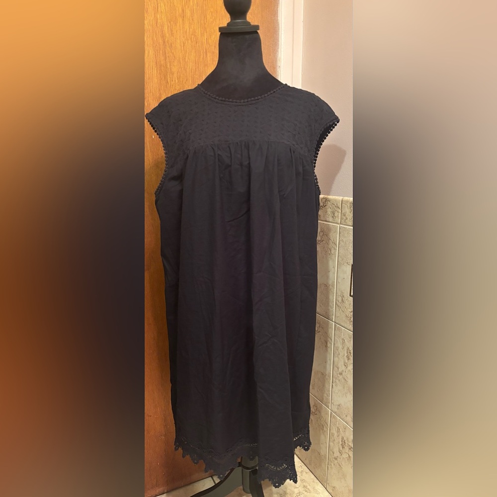 Who What Wear Black Sleeveless Dress in XXL